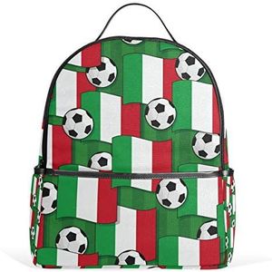 Voetbal Italië Vlag Rugzak School Bookbag Reistas
