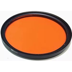 67 58 52 mm waterdicht rood filter (Size : 58mm)