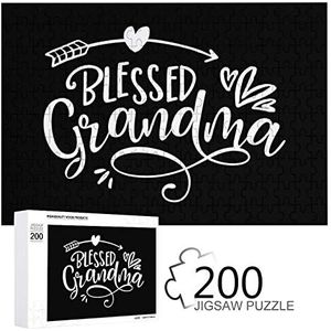 Gezegende oma puzzels voor volwassenen houten puzzel foto voor vakantie verjaardagscadeau 200 stuks