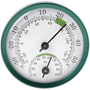SDFGH Outdoor Hygrometer Dubbele Pointer Hygrometer Outdoor Horloge Vorm Temperatuur En Vochtigheid Monitor Gauge