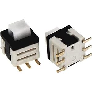 Microschakelaar 100 stuks 5,8 x 5,8 mm zelfborgende drukknop microschakelaar kit 2 3 6-polige toetsschakelaars 5,8 x 5,8 cm (kleur: 19)