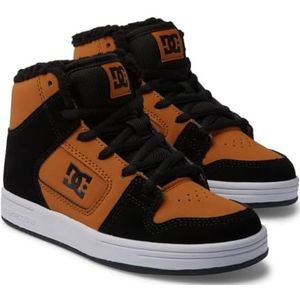 DC Shoes Manteca 4 Hi - schoenen met veters voor jongens, Wheat Black, 34.5 EU