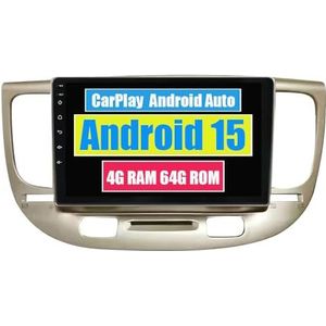 RoverOne Auto Stereo CarPlay Hoofd Unit voor Kia Rio 2 2005 2006 2007 2008 2009 2010 2011 Android Auto Touchscreen Sat Navi Bluetooth WiFi Radio Speler
