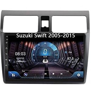 Android 10 Dubbel Din Auto Stereo 9 Inch Digitaal Scherm Car Audio Speler Met FM Radio Voor Suzuki Swift 2005-2015 Met GPS Ondersteuning Bluetooth Spiegel Link/Stuurbediening (Color : 4G+WIFI 8core 6