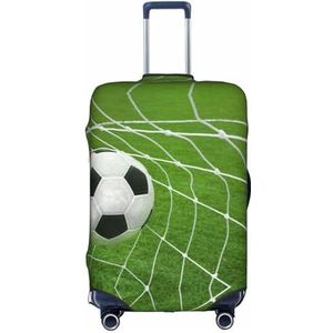 IguaTu Voetbal Bagage Cover, Trolley Koffer Beschermende Elastische Cover, Anti-Kras Bagage Cover, Past 18-32 Inch Bagage, Wit, XL