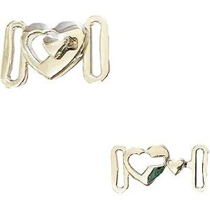 Jiujiutu 2 stuks bikinisluiting, metalen bikinisluiting, zilver, bikini-beha, sluiting, ondergoed, gesp