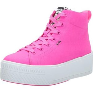 Keds Skyler Hi Lace Up Sneaker voor dames, Fuchsia Canvas, 39 EU