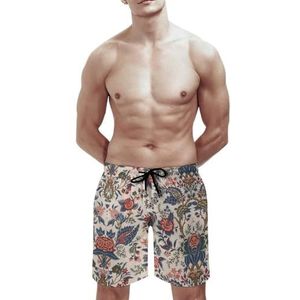 SANYJRV Mannen Hawaii Shorts, Strand Tropische Ademende Korte Broek, Stretch Trekkoord Pocket Zwembroek, Kleur 6, M