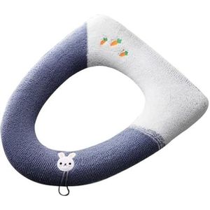 Toiletbrilkussen， Toiletzitting met isolatie, wasbaar toiletzittingkussen, diameter 12,2 inch, toiletzittingaccessoires