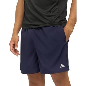 DANISH ENDURANCE Sportshorts voor Heren, van Gerecycelde Materialen, Quick-Dry, Marineblauw, S