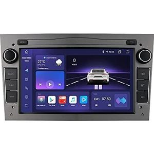 Android 13 Bluetooth autoradio voor Opel Astra H Corsa C Zafira Corsa D Meriva Vivaro GPS Navi Bluetooth/Apple Carplay & Android Auto/USB WiFi 4G LTE achteruitrijcamera ingang Mirrorlink