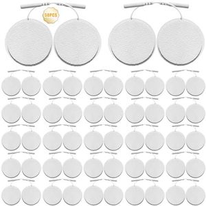TENS-EMS Elektrodenpads, 50 stuks, 4 x 4 cm, elektrodenpads, herbruikbare Tens apparaten, elektrodenpads voor TENS-apparaten en EMS-trainers