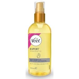Veet Miraculous haarolie voor en na verwijdering, 100 ml, verpakking van 1