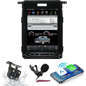 Android 15 Autoradio Navi voor F-ord F150 (2014-2015) 12.1 ""Touchscreen Car Multimedia Player met draadloze carplay GPS-navigatie Bluetooth5.0 HIFI FM 5G-WiFi SWC DSP MIC,6g+128g