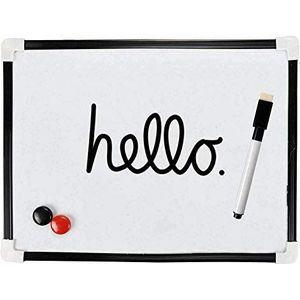Mini-whiteboard, A4, magnetisch, met pen en gum, droog afwasbaar