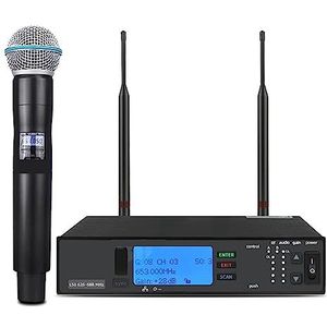 Geluidskaartset, Professioneel draadloos microfoonsysteem Stage Performance Zingen Groot feest(Beta 58A 800-820MHz)