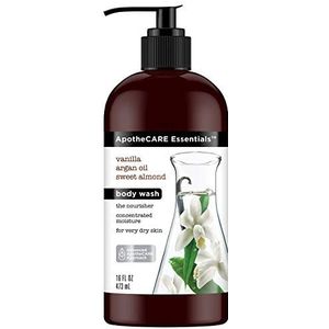 ApotheCARE Essentials Nourisher Body Wash, Vanille, Arganolie, Zoete Amandel, 473 ML