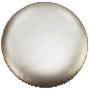 Voetsteun poefhoezen, zachte hoes, 2 stuks krukhoezen Diameter 12 inch kunstleer krukhoezen rond (maat: diameter 30 cm, kleur: blauw) (Color : Light Gold, Size : Diameter 30cm)