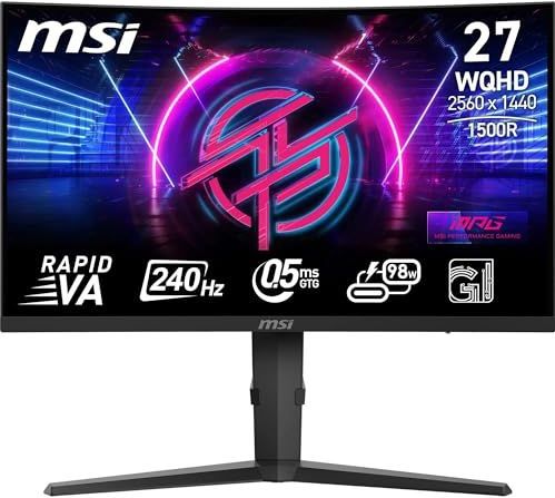 MSI - MPG 275CQRXF - 27 Inch QHD VA LED Monitor - Gebogen - 240Hz