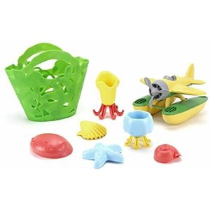 Green Toys Seaplane Yellow and Tide Pool Set Bundle