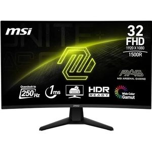 MSI - Gaming-monitor 32C6X - 31,5 inch - FHD - Zwart