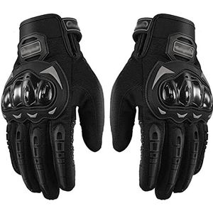 Sporthandschoenen Full Finger Road Bicycle Gloves Motorcycle Mountain Cycling Glove Shock-Absorbing Anti-Slip Mountainbike (Color : Black, Size : XXL)