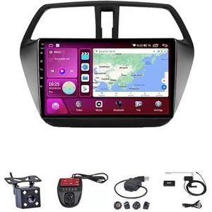 Android Touch Screen Car Stereo 9 Inch Car Stereo Radio Plug And Play Autotoebehoren Autoradio met Bluetooth En Navigatie En Achteruitrijcamera Voor Suzuki SX4 S-Cross 2014-2017 (Size : M700S 4G+WI