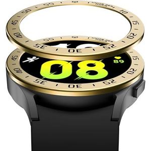 GIOPUEY Bezel Ring Compatibel met Samsung Galaxy Watch 5 44mm, Bezel Styling Ring beschermhoes, Aluminium metalen beschermende horlogeband - A-goud