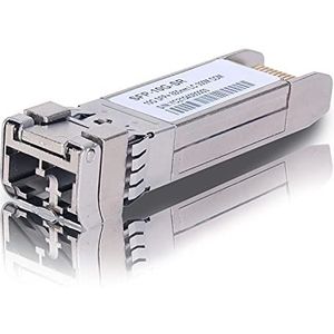 10G SFP+ Transceiver, 10G-Base-SR 850nm MMF, Tot 550 meter, Voor Cisco GLC-SX-MMD/GLC-SX-MM/SFP-GE-S, Meraki MA-SFP-1GB-SX, Fortinet, Ubiquiti UF-MM-1G, Microtik S-85DLC05D en meer