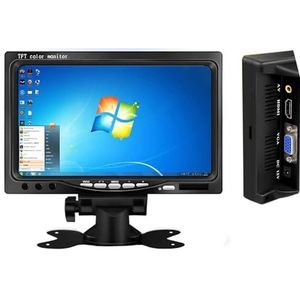 1024 x 600 resolutie 7 inch kleine LCD automonitor met ingang for CCTV/PC