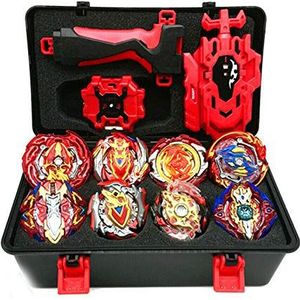 Hezhu Beyblade Burst Starter 4d-speelgoedcadeau, set met launcher en koffertje