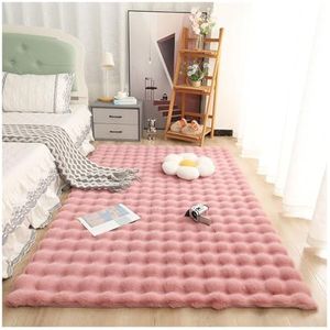 Tapijten Zacht Gebied Tapijt Pluizige Shaggy Tapijt Wasbare Tapijten Kamer Tapijt Vloer Zachte Hal Vloermat Voor Woonkamer Kinderkamer Slaapkamer Indoor (Color : Pink, Size : 70x90cm)