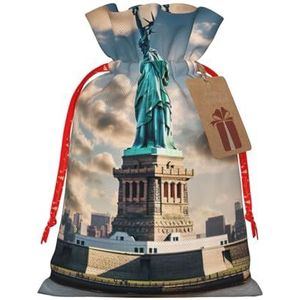 Vrijheidsbeeld In Nyc Holiday Gift Bags,Herbruikbare Kerst Gift Zakken, Kunstige Aanpak Van Gift Giving