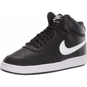 Nike Wmns Court Vision Mid, gymschoenen voor heren, Zwart Wit, 36.5 EU