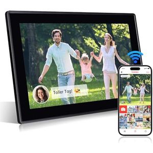 Rollei - Smart Frame WiFi 150 - Digitaal Fotolijstje - Zwart - 15,6 inch - Full-HD