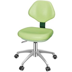 Rolbank, verstelbare spa-bank, draaibare salonbank Tandartskruk Verstelbare hoogte 44-56 cm 360 graden draaibaar PU-leer Type A & Type B Multicolor(Green,TypeB)