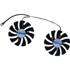 2 stuks GPU-koeler, grafische kaartventilator, XY-D09010SH, voor VEINEDA voor RX 6600XT RX6600XT 8GB GDDR6, VGA-kaartenkoeling
