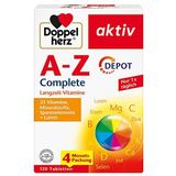 Doppelherz A-Z Complete - langdurige vitaminen - 23 vitaminen, mineralen & sporenelementen PLUS luteïne - 120 DEPOT-tabletten