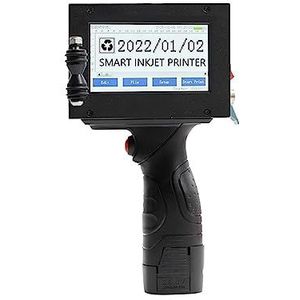 Mini Inkjet Printer 12,7 mm handheld codeermachine Kroonkurk Logo Label Verpakking Kleine inkjetprinter Draagbaar instelbare afdrukhoogte(Printer- 3 ink)