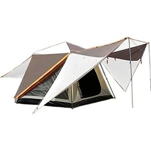 Tent voor Camping Automatische Pop Up Camping Tent 3-5 Persoon Met Zonnebrandcrème Coating Waterdichte Instant Tent Outdoor Wandeltent Campingtent (Color : A, Size : 240cm*210cm*185cm)
