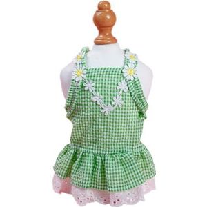 Mooie Puppy Bloemen Jurk Rok Trouwjurk Kant Outfit Prinses Rok Lente Zomer Kostuums Pet Outfit