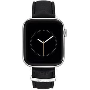 NINE WEST Modieus bandje voor Apple Watch veilig, verstelbaar, zwart/zilver, 42/44/45/Ultra (49 mm), modern, Zwart/Zilver, 42/44/45/Ultra(49mm), Modern