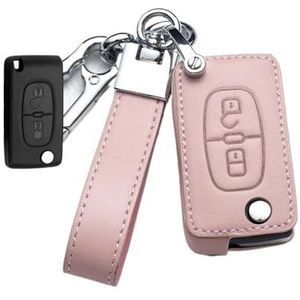 Sleutelbehuizing houder Voor 107 207 208 301 307 308 407 408 508 607 Lederen Autosleutel Case Cover 2008 3008 4008 5008 Sleutelbehuizing(2)