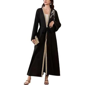 Abaya moslim vrouw - Abaya, jilbeb moslim vrouw. Abaya die kan worden gedragen als een vrouwenkaftan of een vrouwen djellaba - L