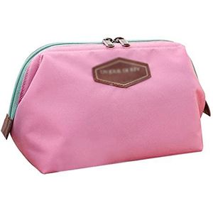 DieffematicHZB make-up tas Beauty Cute Women Lady Travel Makeup Bag Cosmetic Pouch Clutch Handbag Casual Purse (Color : Pink)