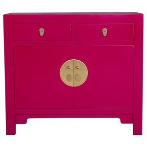 Fine Asianliving Chinese Kast Fuchsia Royale - Orientique Collectie B90xD40xH80cm Chinese Kast Meubels Chinese Kasten Oosterse Meubelen Stijl XHL-01Ruby