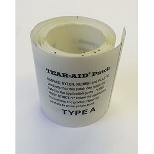 Tear Aid zelfklevende reparatievlakken type A voor tenten, draken, rubberboten, zeilen, stoffen, 75 mm x 3000 mm