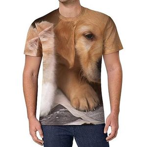 Kittens honden en katten pups heren T-shirt met korte mouwen casual ronde hals T-shirt mode zomer tops