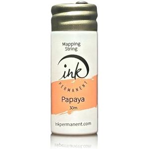 Inkt Permanente Brow Mapping String [100 Ft Flessen - 30 m] Voorgeïnkt Mapping String voor permanente make-up en microbladingbenodigdheden | Kit voor het in kaart brengen van de wenkbrauwen (Papaja)