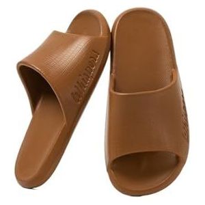 Slippers, Unisex EVA-pantoffels - Zachte lichtgewicht bad- en binnenhuisschoenen,voor dames en heren(Brown,45 EU)